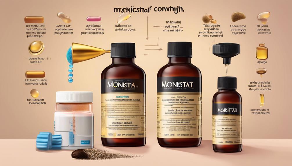 comparing monistat and hair growth