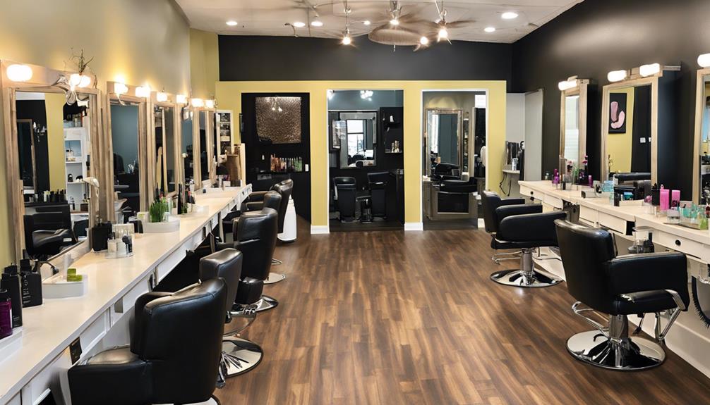 extensive salon services offered